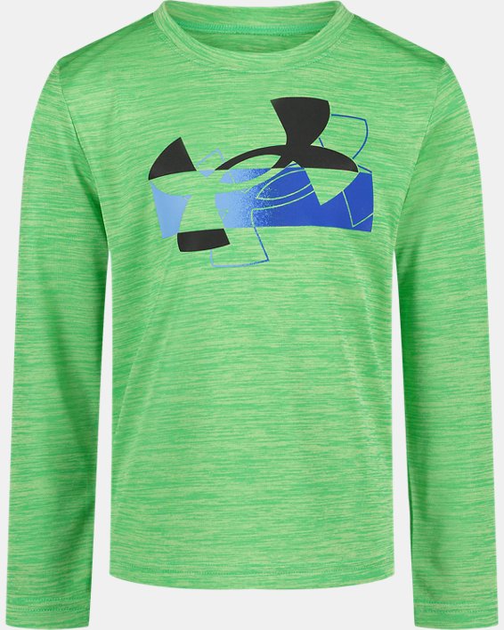 Boys' Toddler UA Pop Out Logo Short Sleeve T-Shirt, Green, pdpMainDesktop image number 0